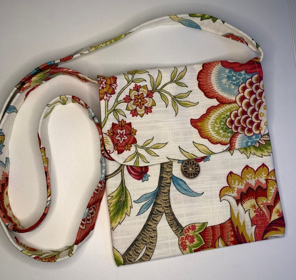 Asian Floral Simple Crossbody Bag