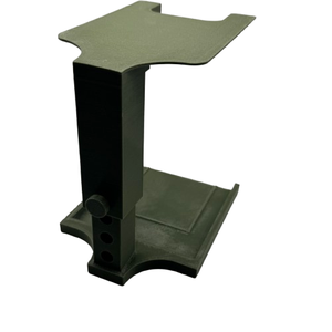 CheckMate stand raised to its maximum height showing there are 5 height options