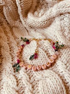 The Pink Merry Christmas Friendship Bracelet 