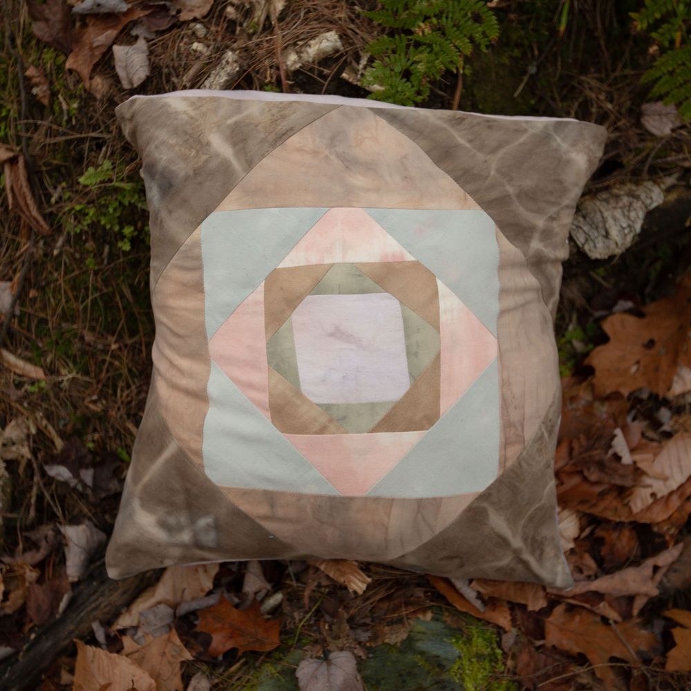 Cotton Patchwork Throw Pillow