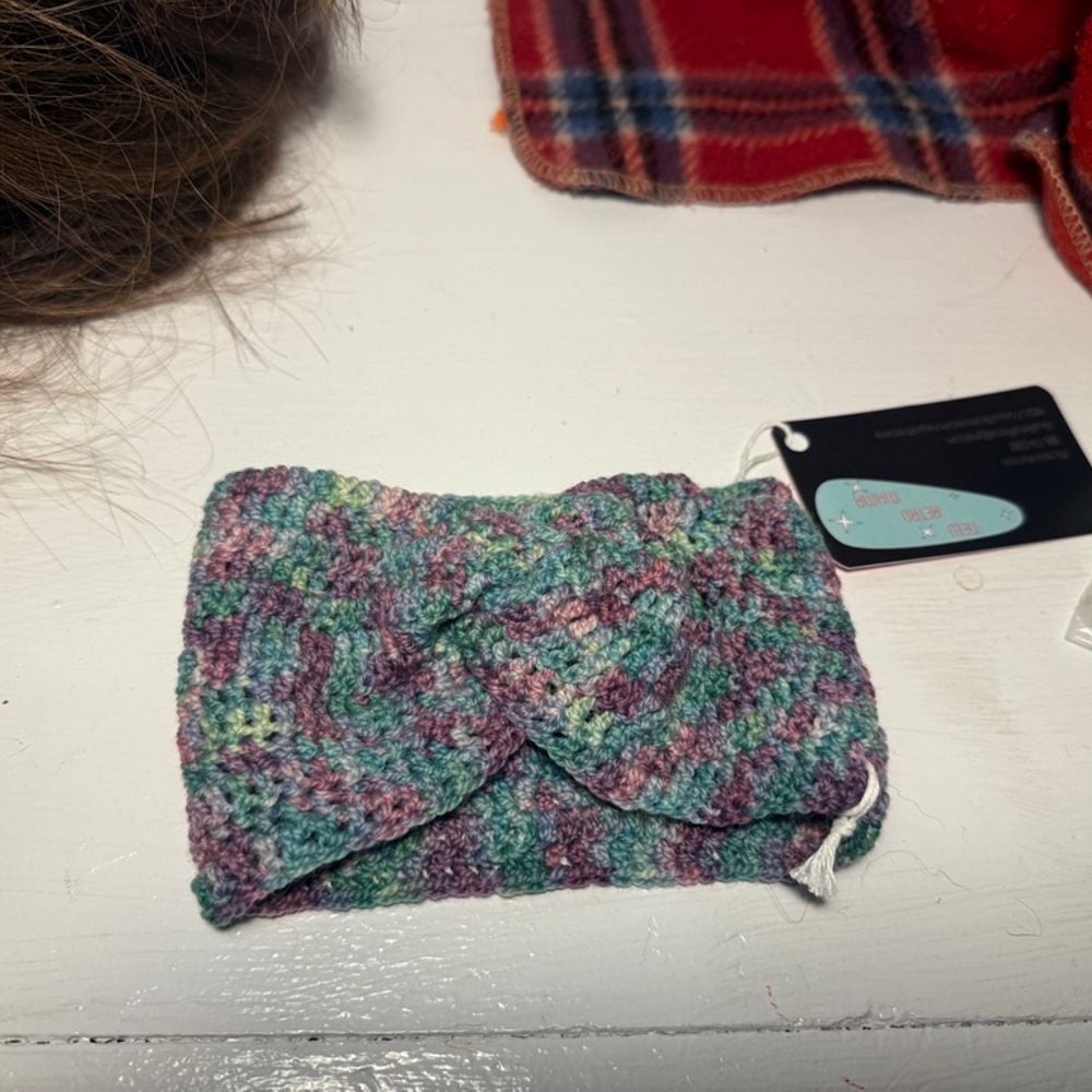 Multicolored Infant Headband - Blue, Green & Purple