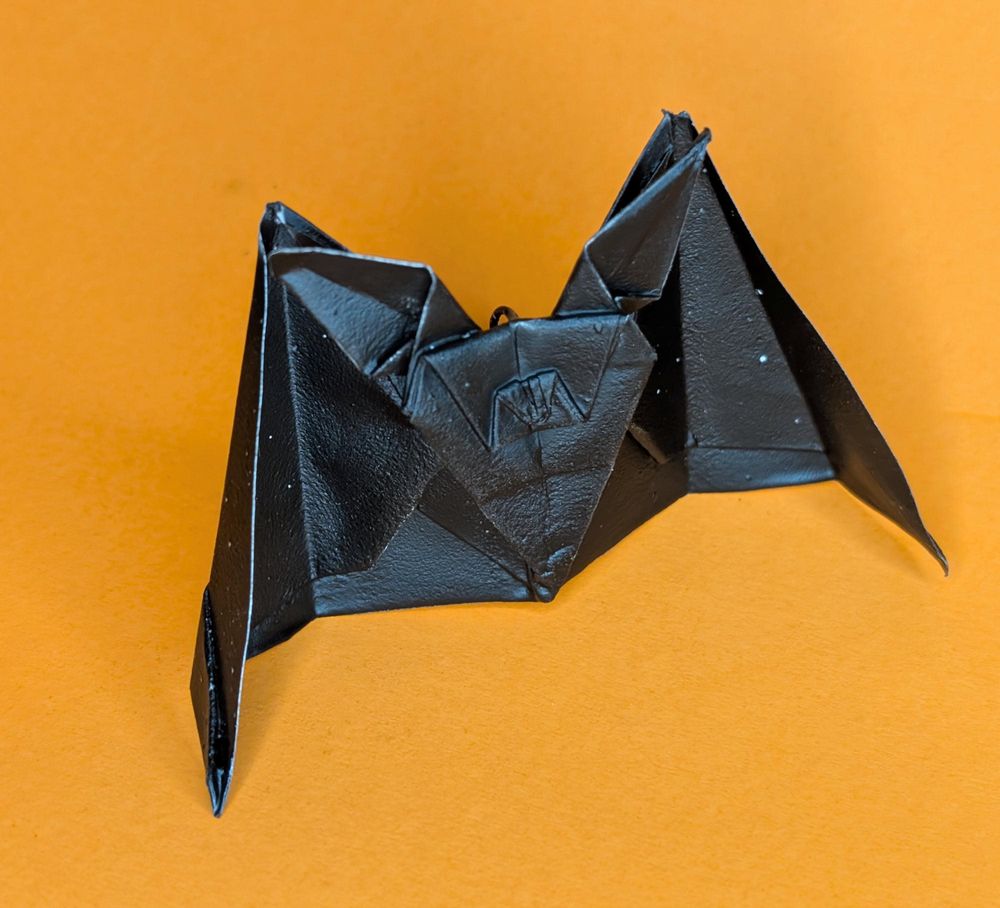 Black Origami Bat