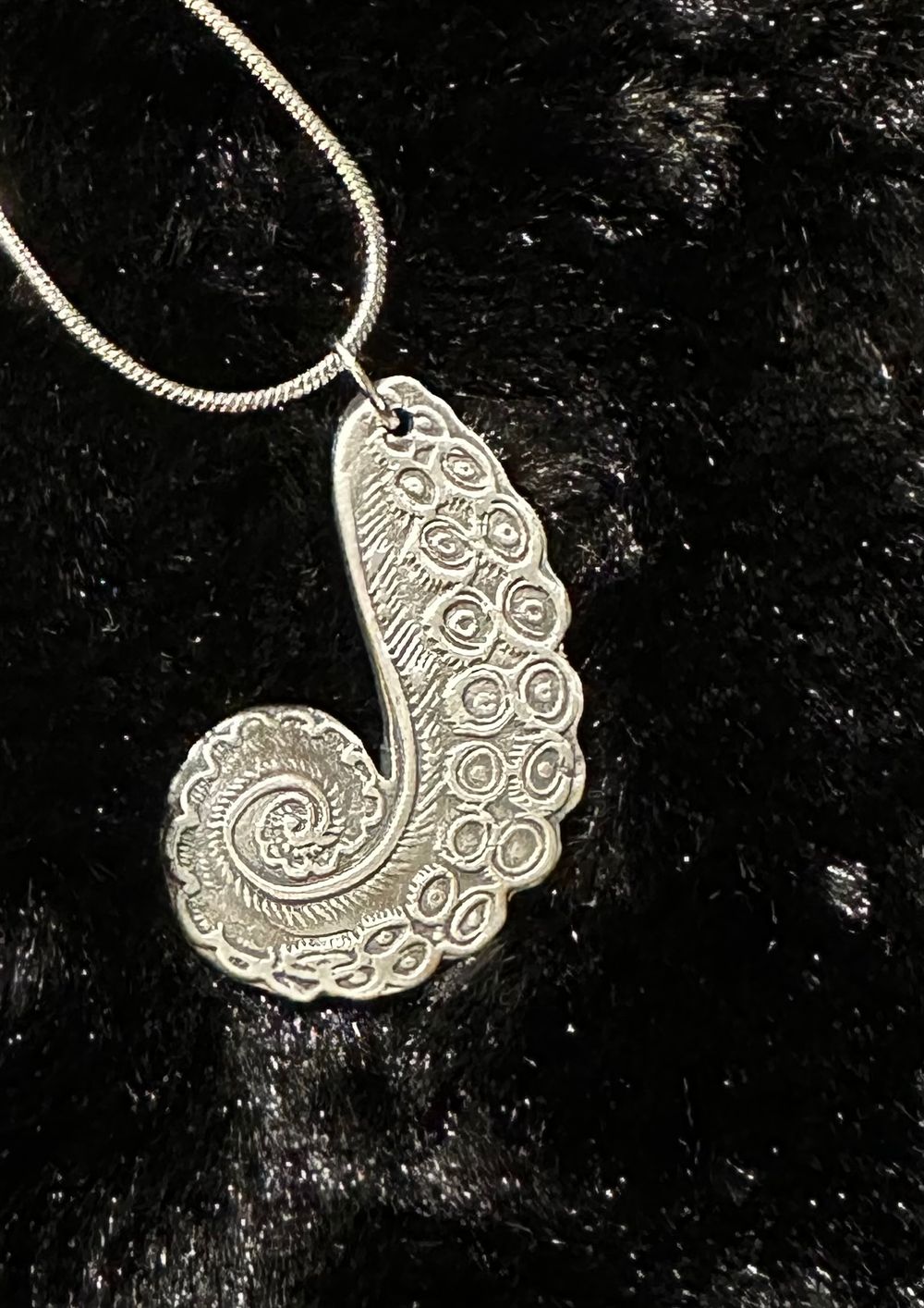 Silver Necklace & Earring Set - Tentacle 