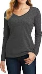 Dark Heather V-Neck