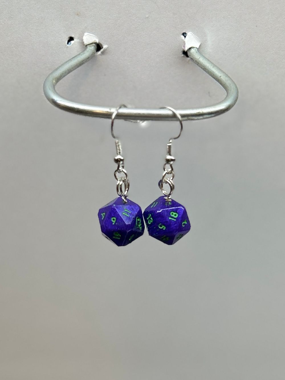 Mini D20 Dice Earrings