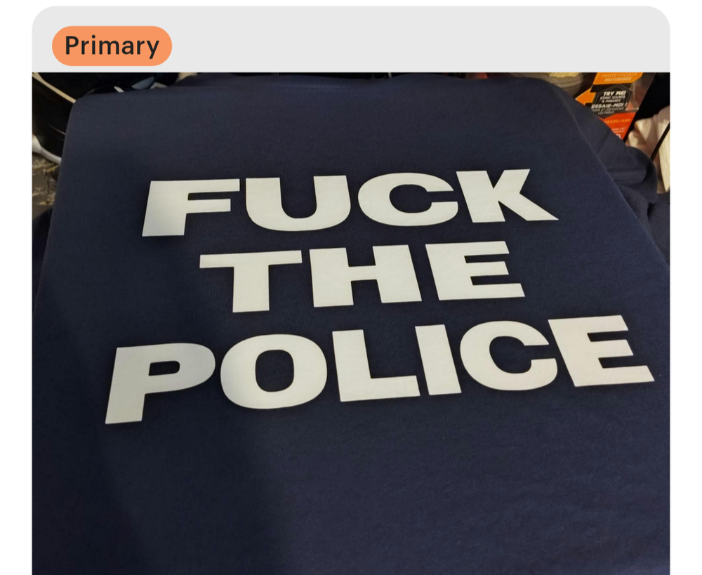 F the police shirt