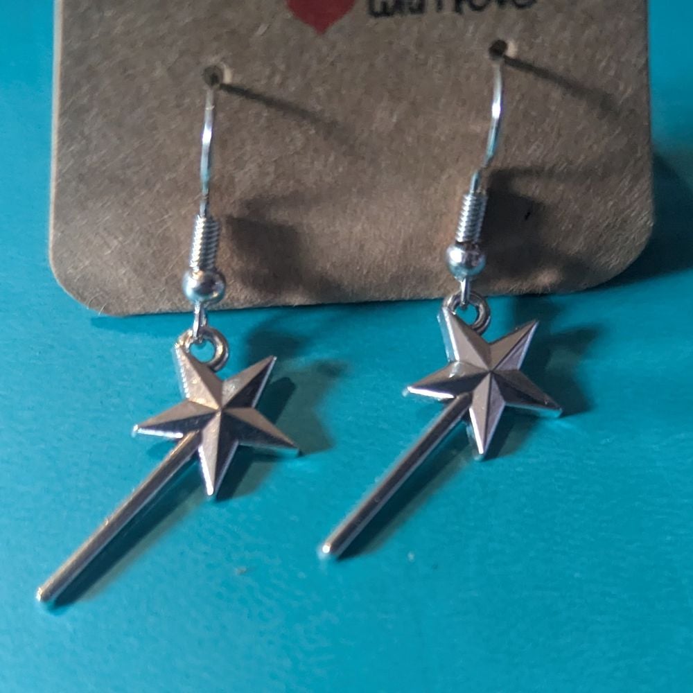 Magic wand earrings