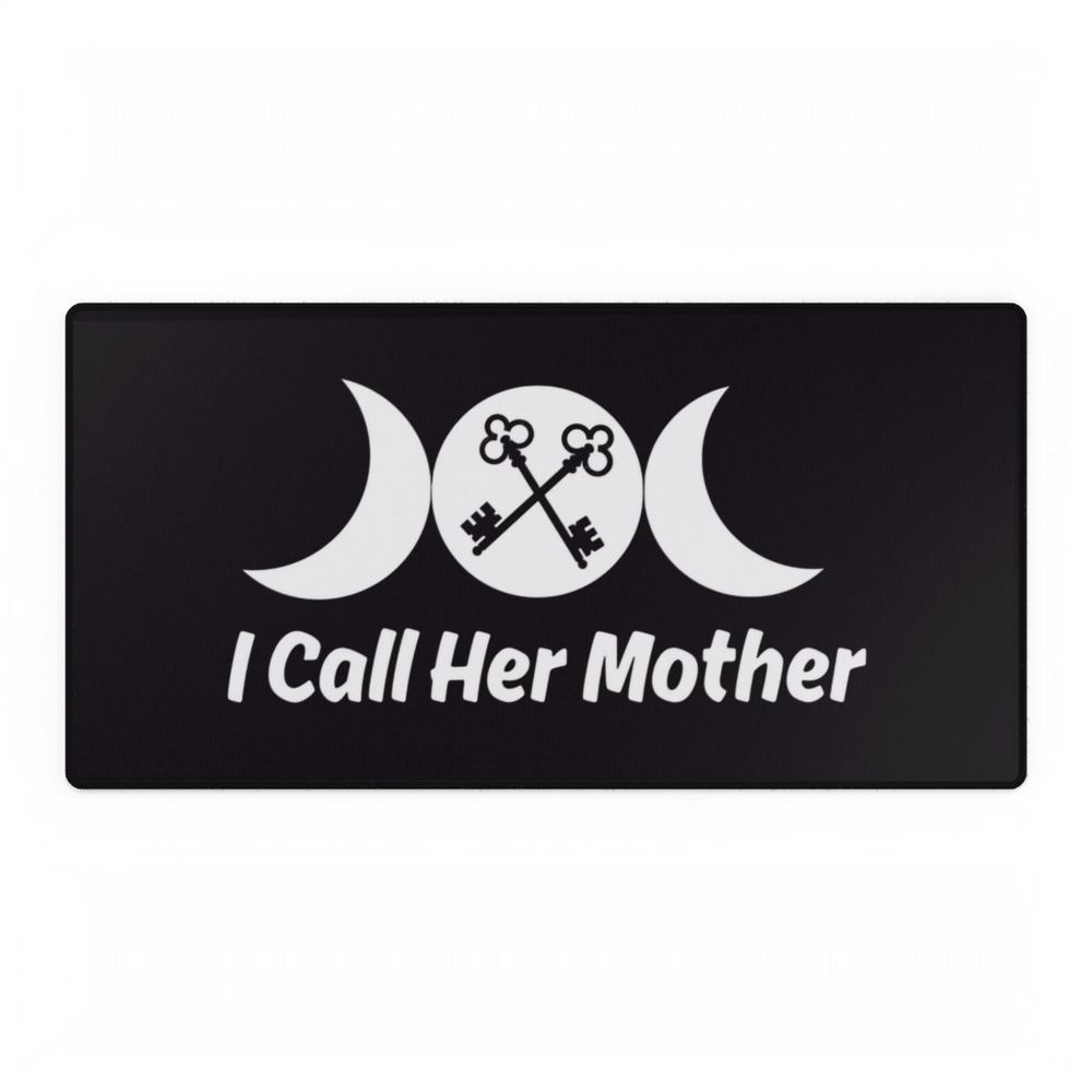 Witch Moon Desk Mat — "I Call Her Mother" Gaming & Office De...