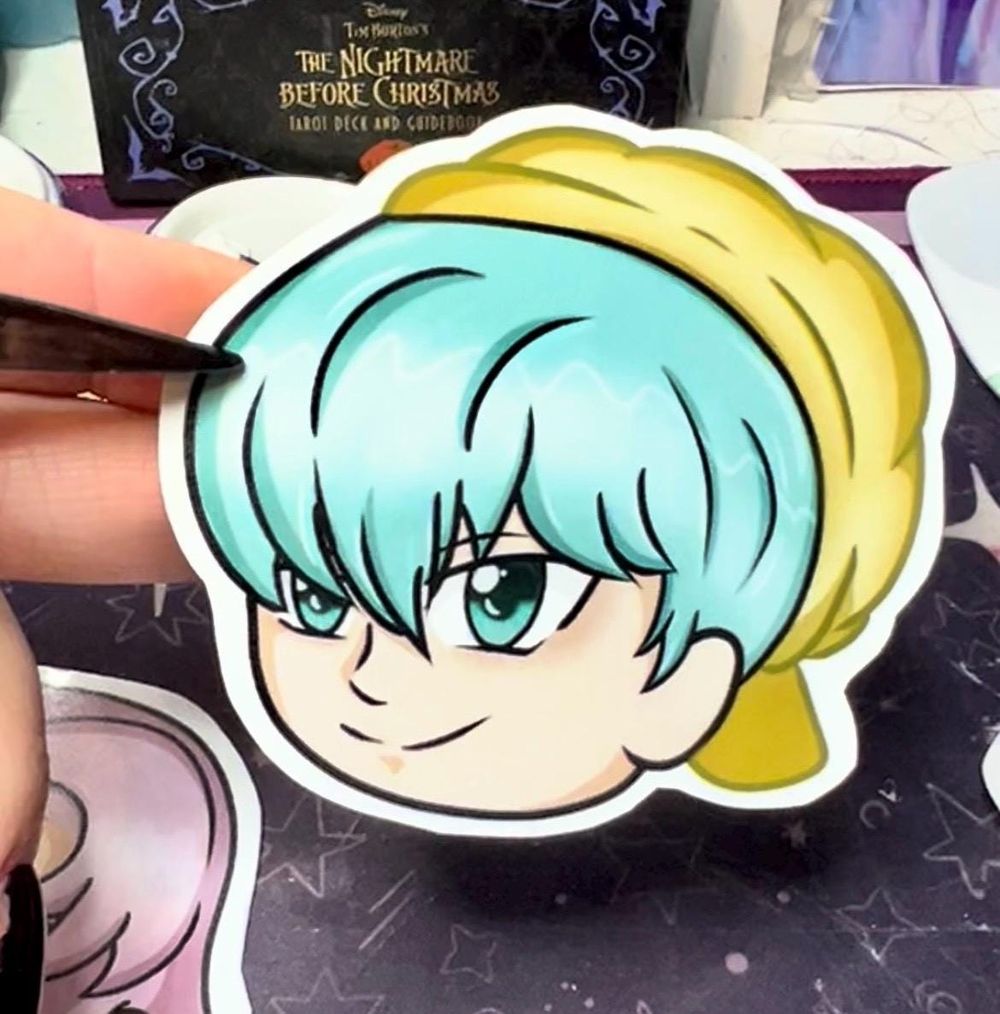 KPDH Little Soda Pop Saja Boys Chibi Head Sticker (Baby)