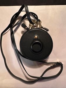 back of case and strap, detail of air tag holder