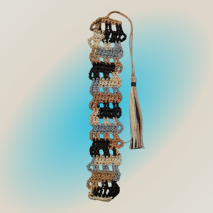 Example of a 6" bookmark with a tassel.