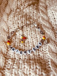 A custom cockatiel pet friendship bracelet 