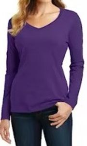 Purple V-Neck