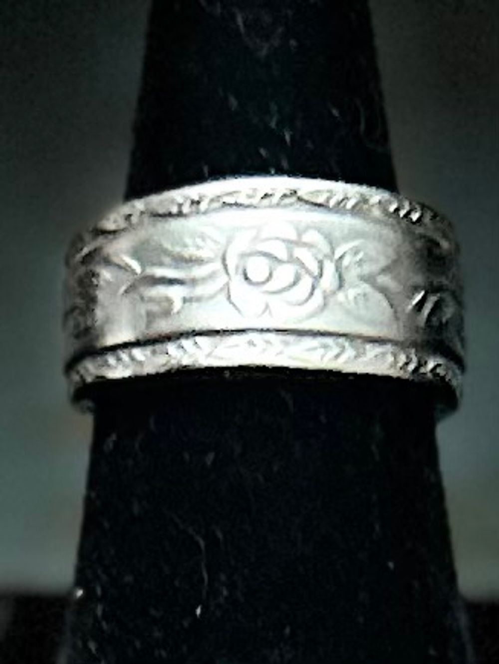 Size 7.5 Stainless Steel Spoon Ring