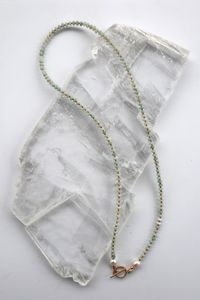 The 22" Amara Necklace made with amazonite beads