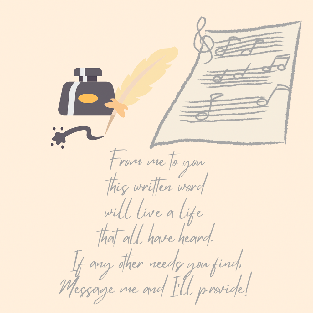 Script, Copy and Lyric Writing