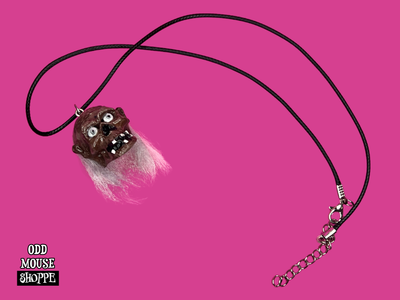 A top view of the necklace
