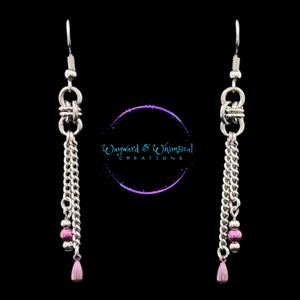 Pink beads and teardrop