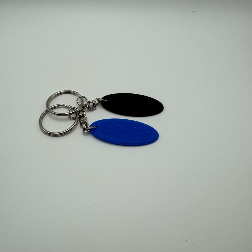 Braille Name Keychain