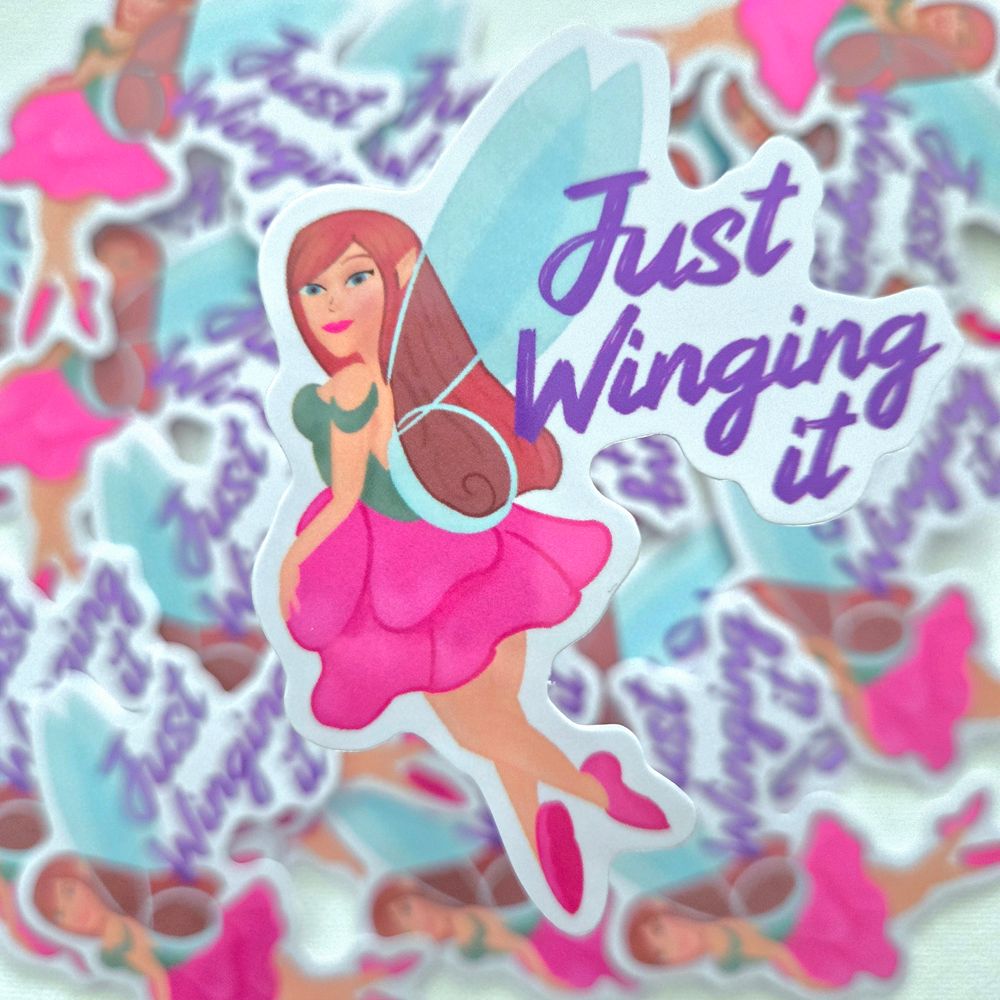 Just Winging It Sticker