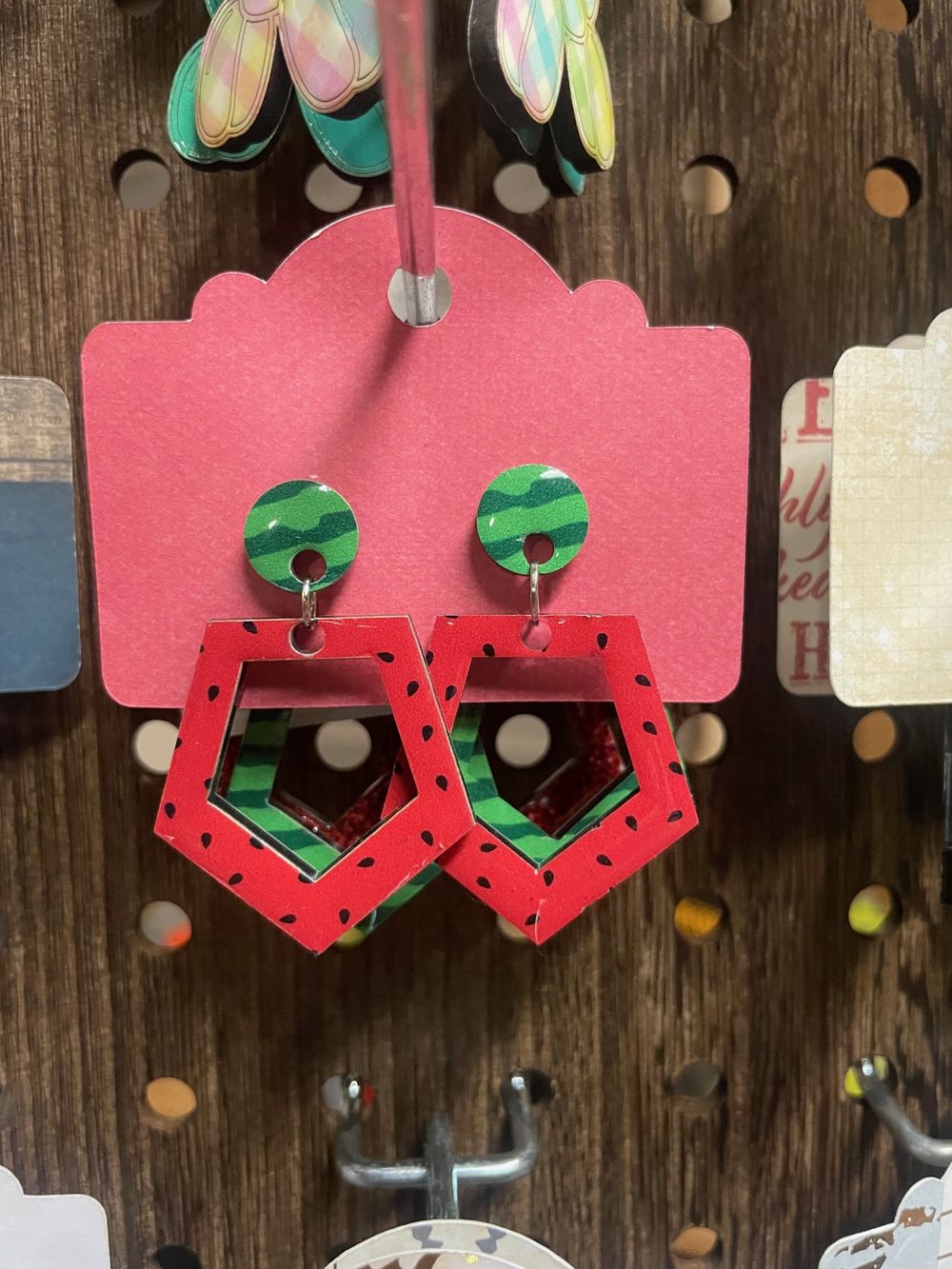 Watermelon Earrings!! Laser Cut Design
