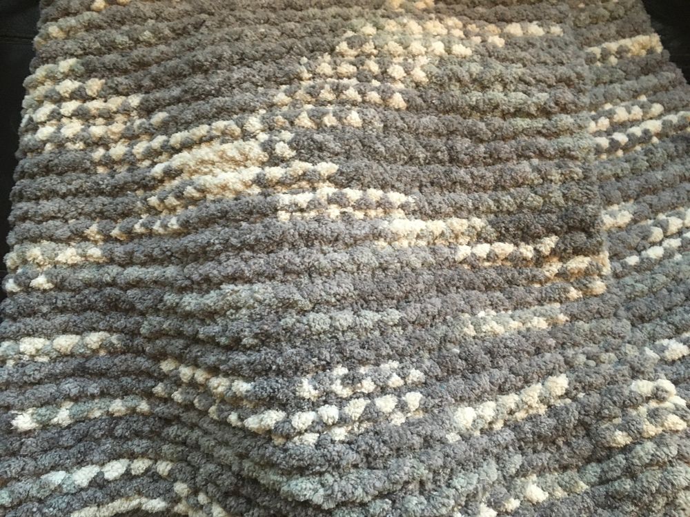 Knit, cozy blanket