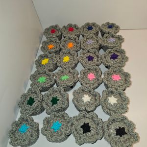 Pocket Octos upside down and matched up (2 per color)