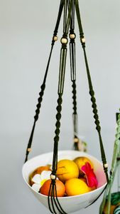 Olive green/natural wood bead 