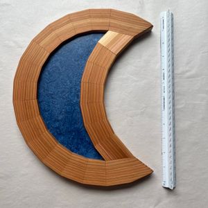 Moon is about 13” x 11”