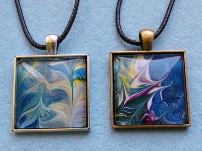 Blue/Silver on the left and Blue/Bronze on the right