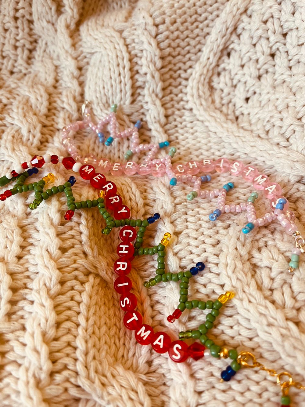 Merry Christmas Lights Friendship Bracelet 