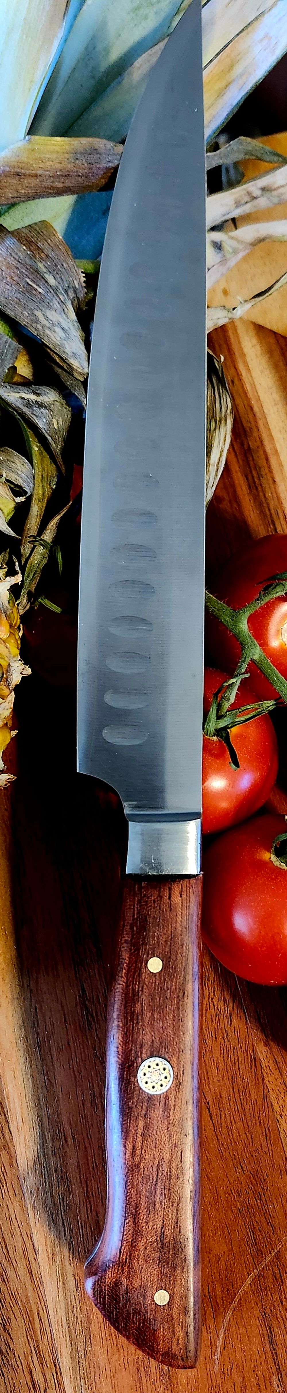 Carver/Slicer with Quilted Bubinga Handles 