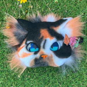 Cat Mask: Autumn Calico Cat