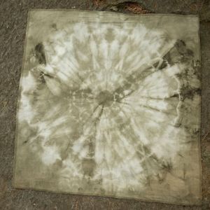 Spiderweb pattern dyed with Red Onion skins and iron