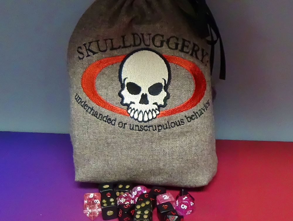 Dice Bag, Large - Skullduggery