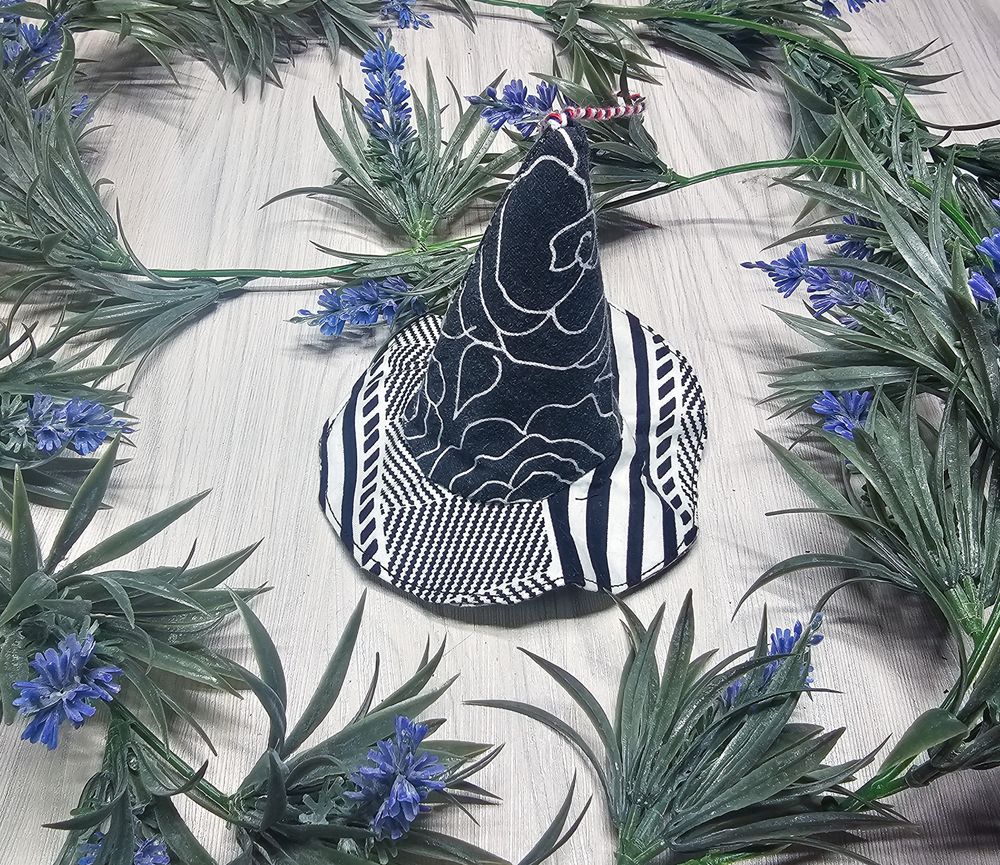 Spellbinding Witch Hat Ornament – Recycled Materials, Unique Holiday Charm