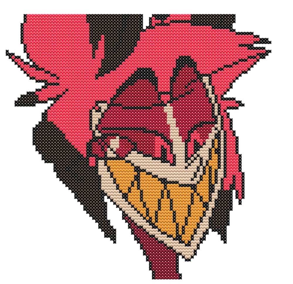 Hazbin Hotel: Alastor Cross Stitch Pattern