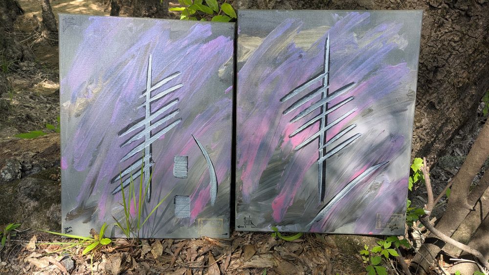 Pair of original paintings