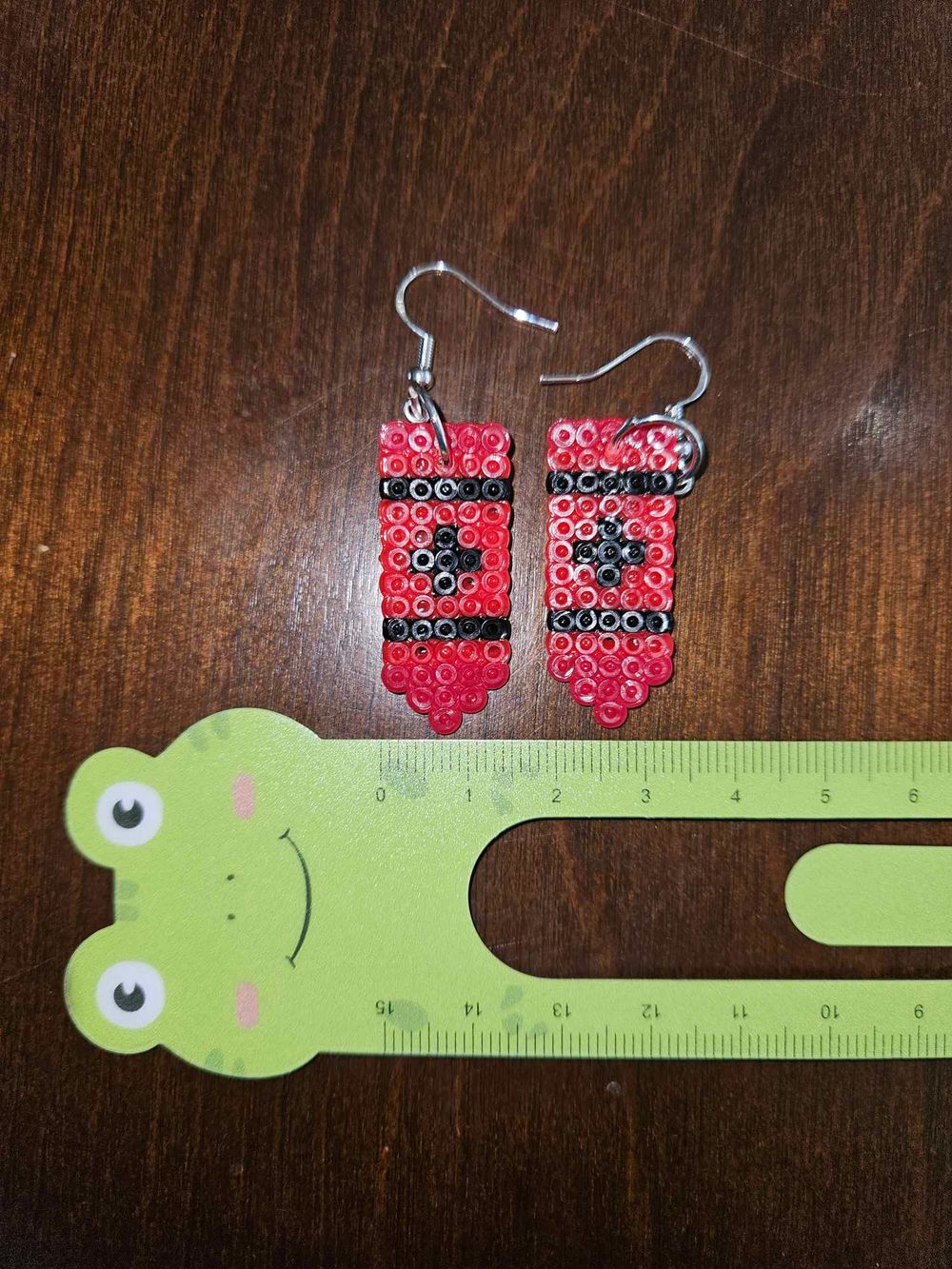 Red Crayon Earrings