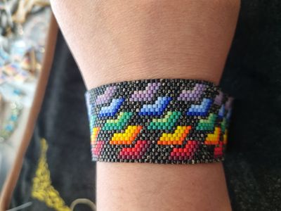 Rainbow Hearts on Wrist