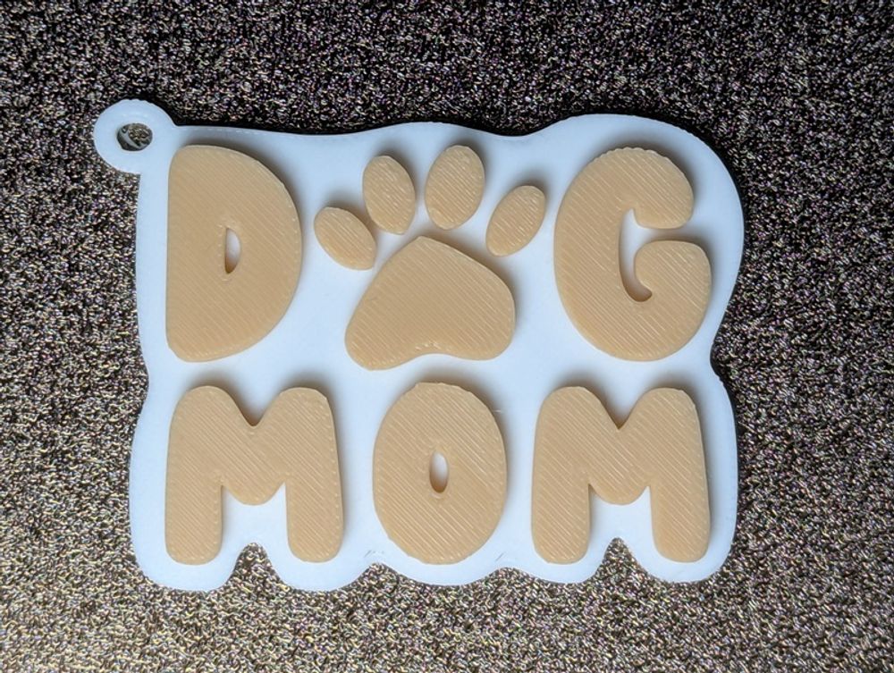 Dog Mom Keychain