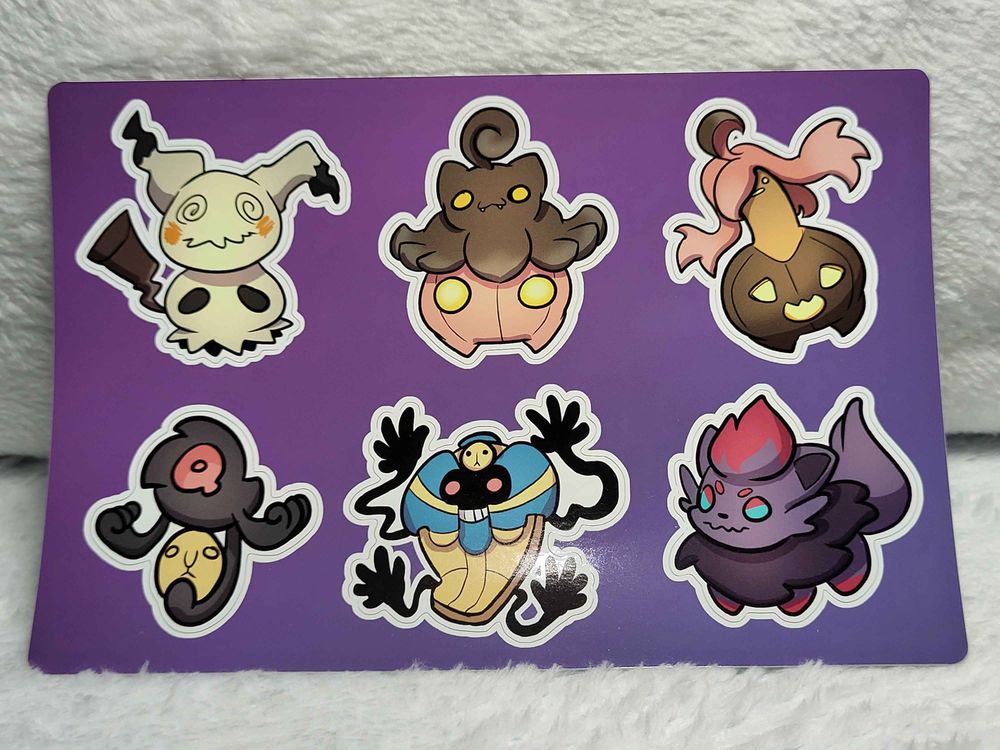 Ghost sticker sheet 2