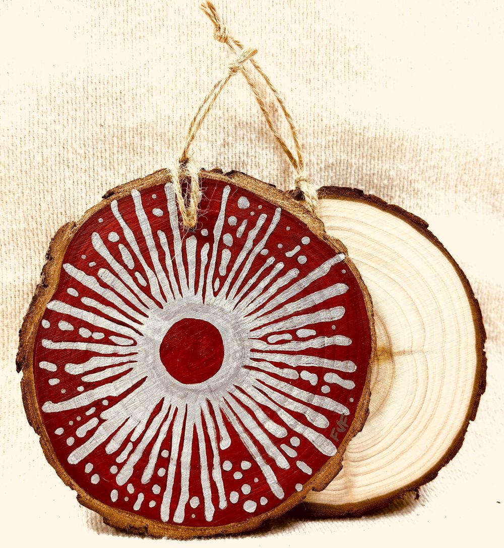 Red Starburst Ornament