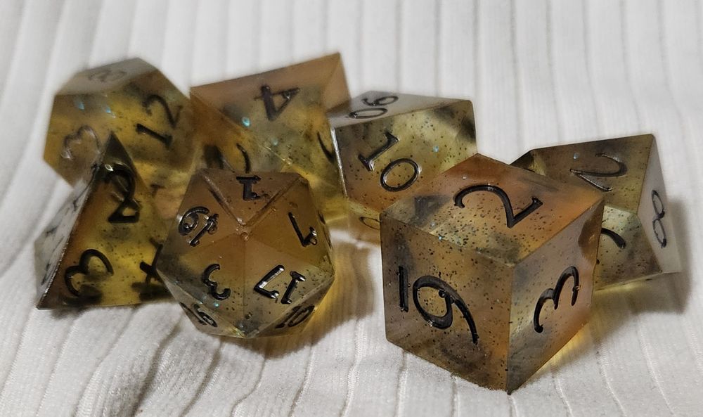 Dark Yellow Dice