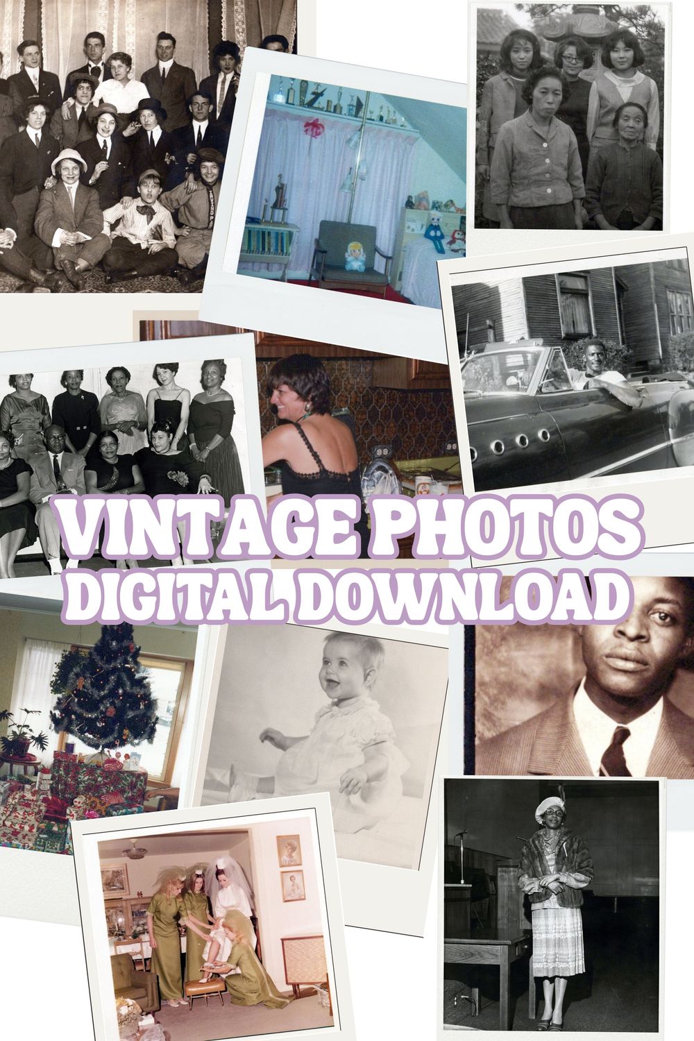 Vintage Photos Digital Download | 20 Digital Vintage Photos