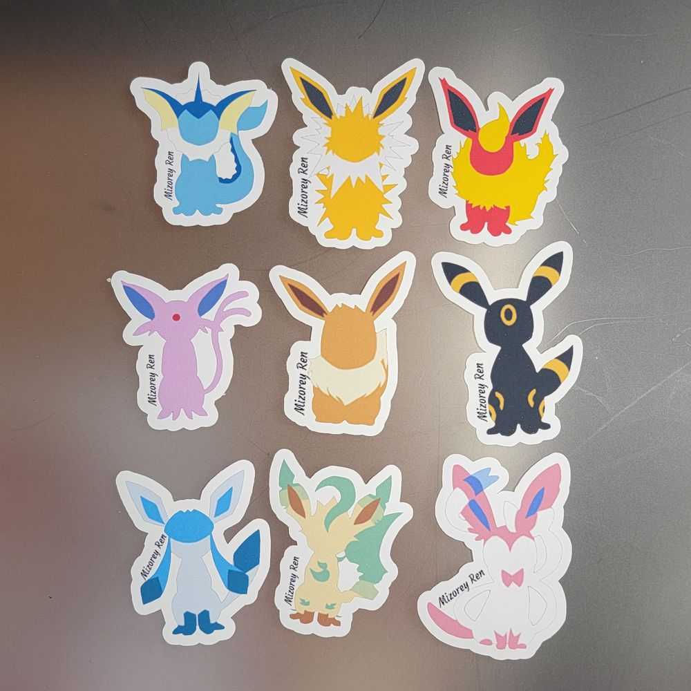 Pokemon Eeveelution Stickers