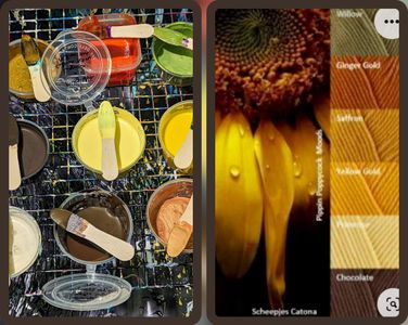 The inspiration vs the final color palette! 🤗