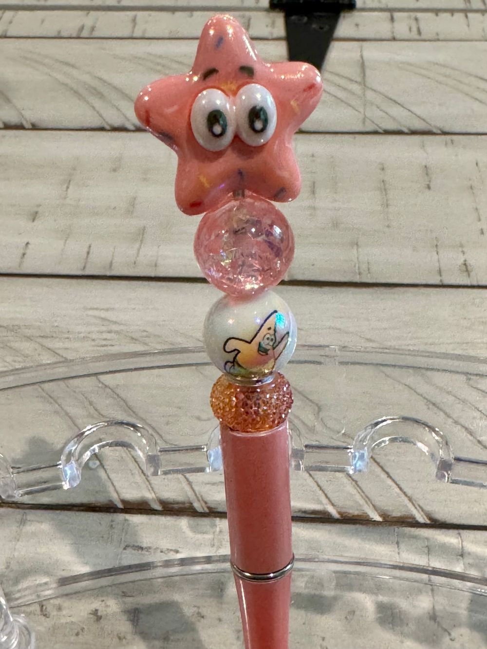 Baby Patrick Star Beaded Pen