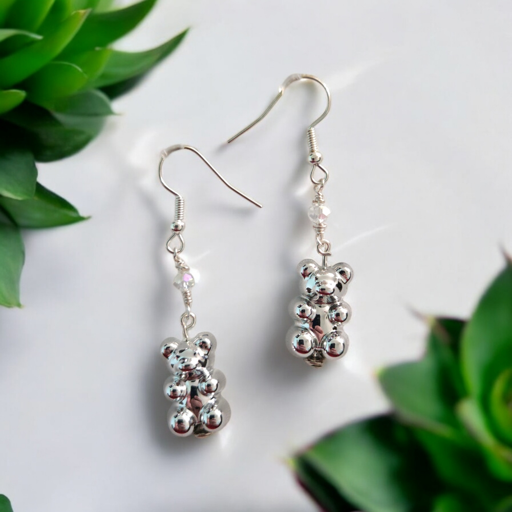 Metallic Gummy Bear Earrings
