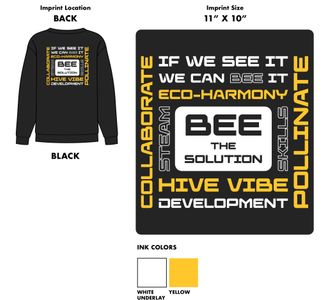 Back of the Sweatshirt with word cloud